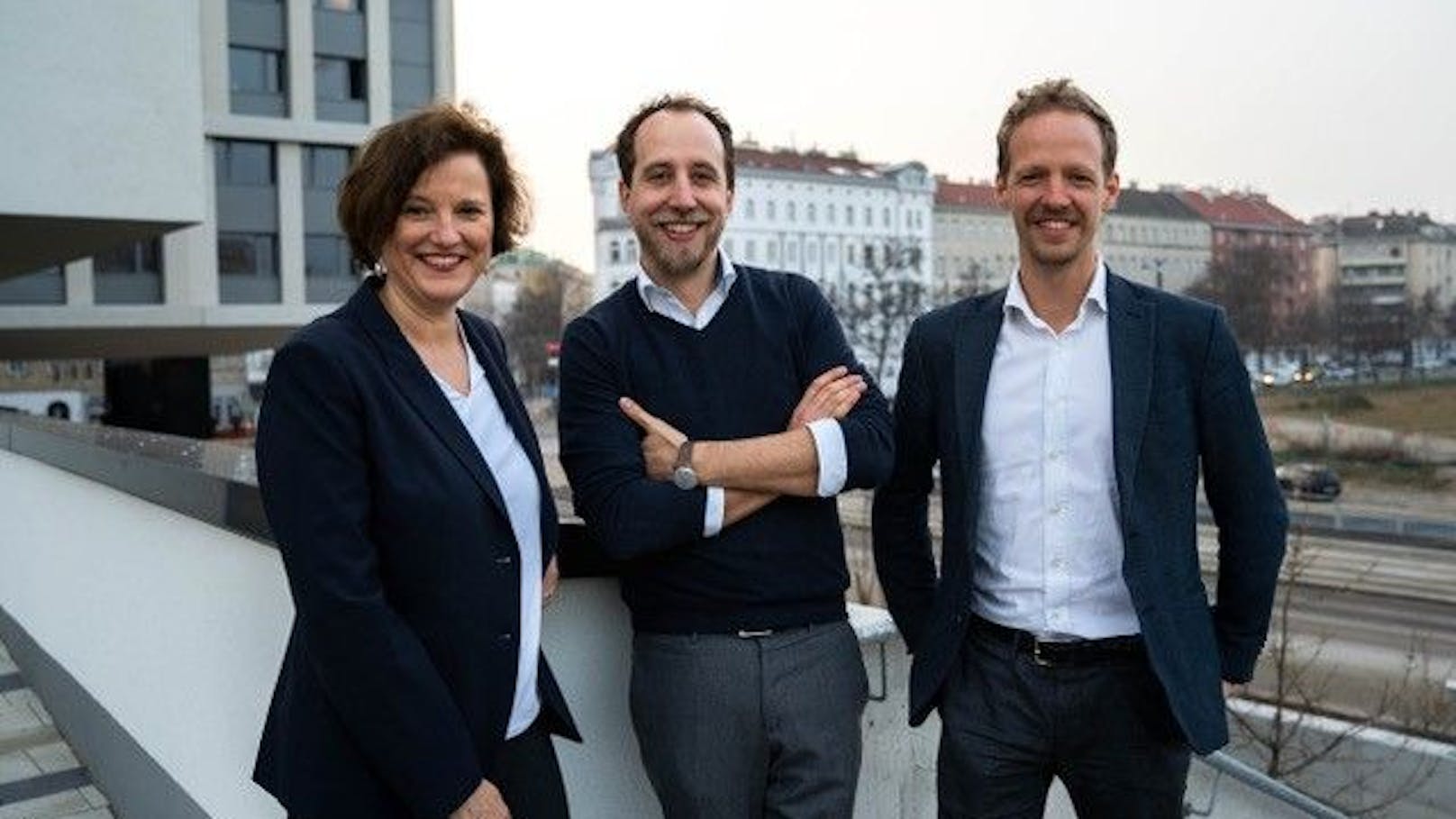 Agnes Streissler-Führer, Nikolaus Griller und Matthias Reisinger vom&nbsp;Vorstand der Stiftung für Wirtschaftsbildung