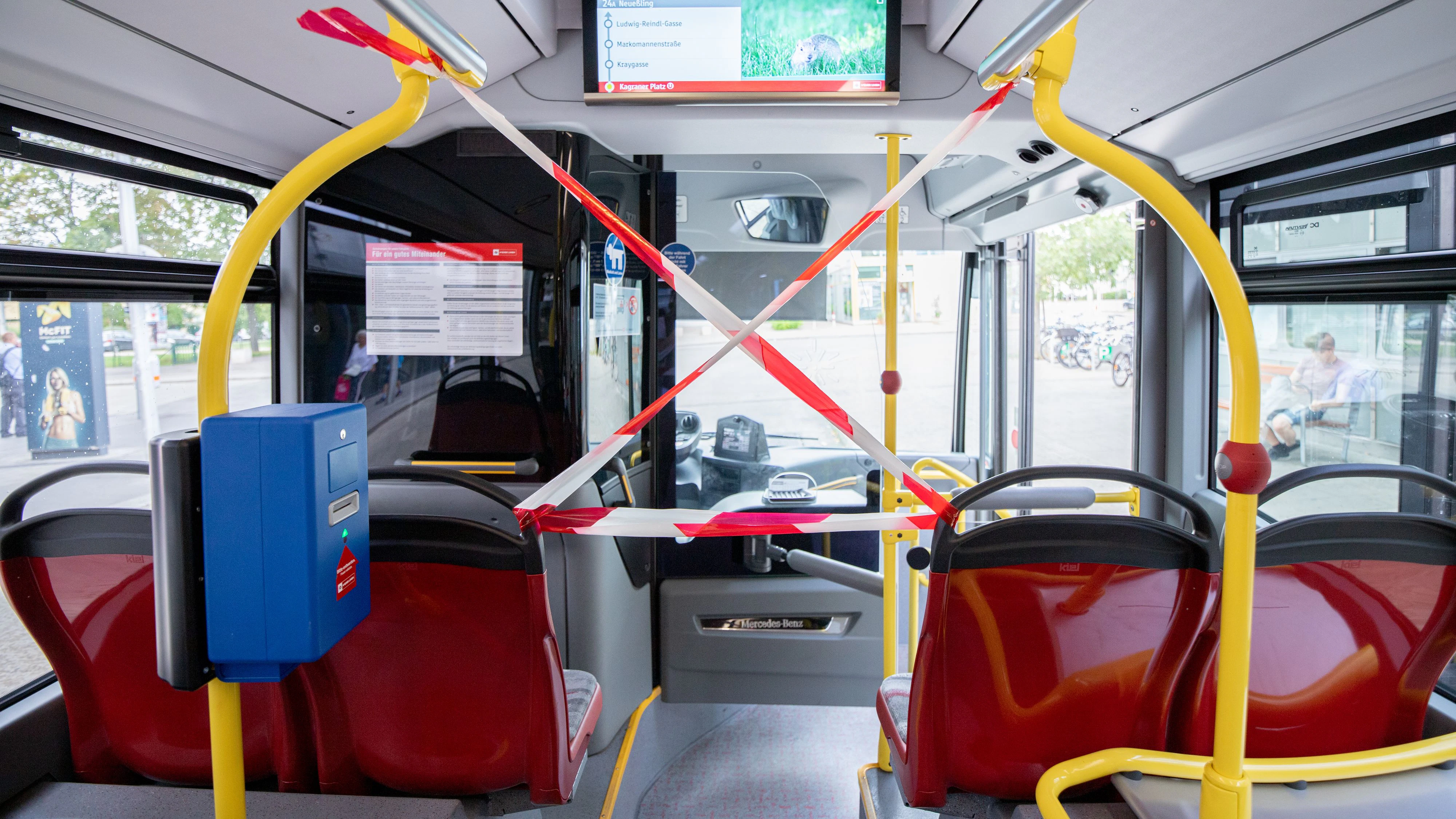Der Maskenverweigerer randalierte in einem Linienbus der Wiener Linien