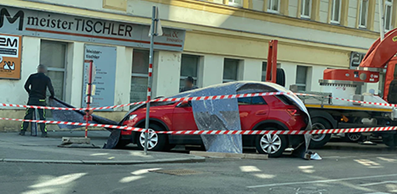 Ein VW-Fahrer erlebte eine Überraschung beim Falschparken.