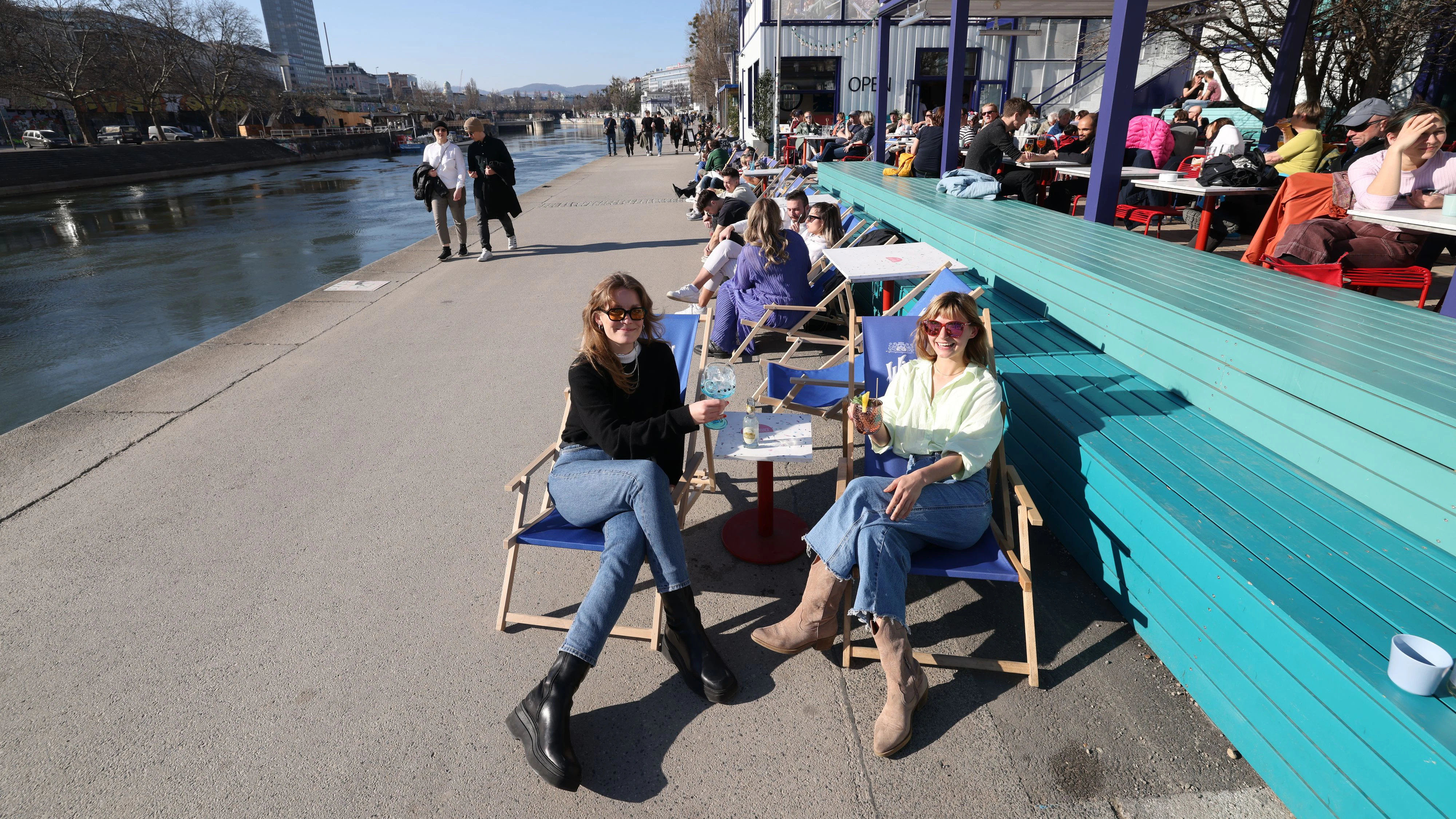 Der Wiener Donaukanal rüstet sich für das erste Frühlingswochenende