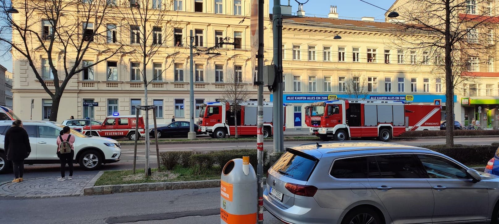 Feuerwehr-Einsatz auf der Hernalser Hauptstraße 