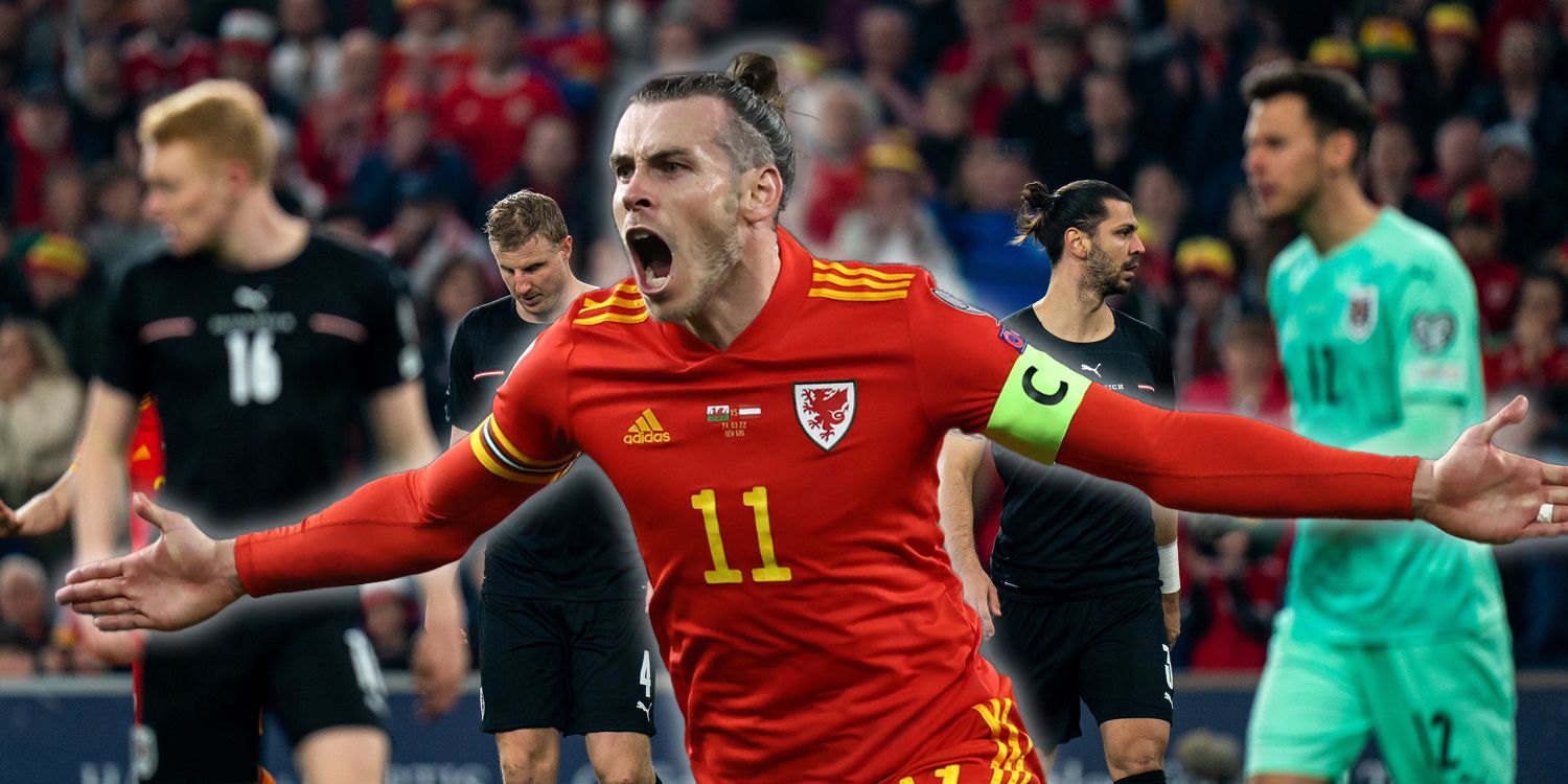 Gareth Bale trifft gegen Österreich doppelt.