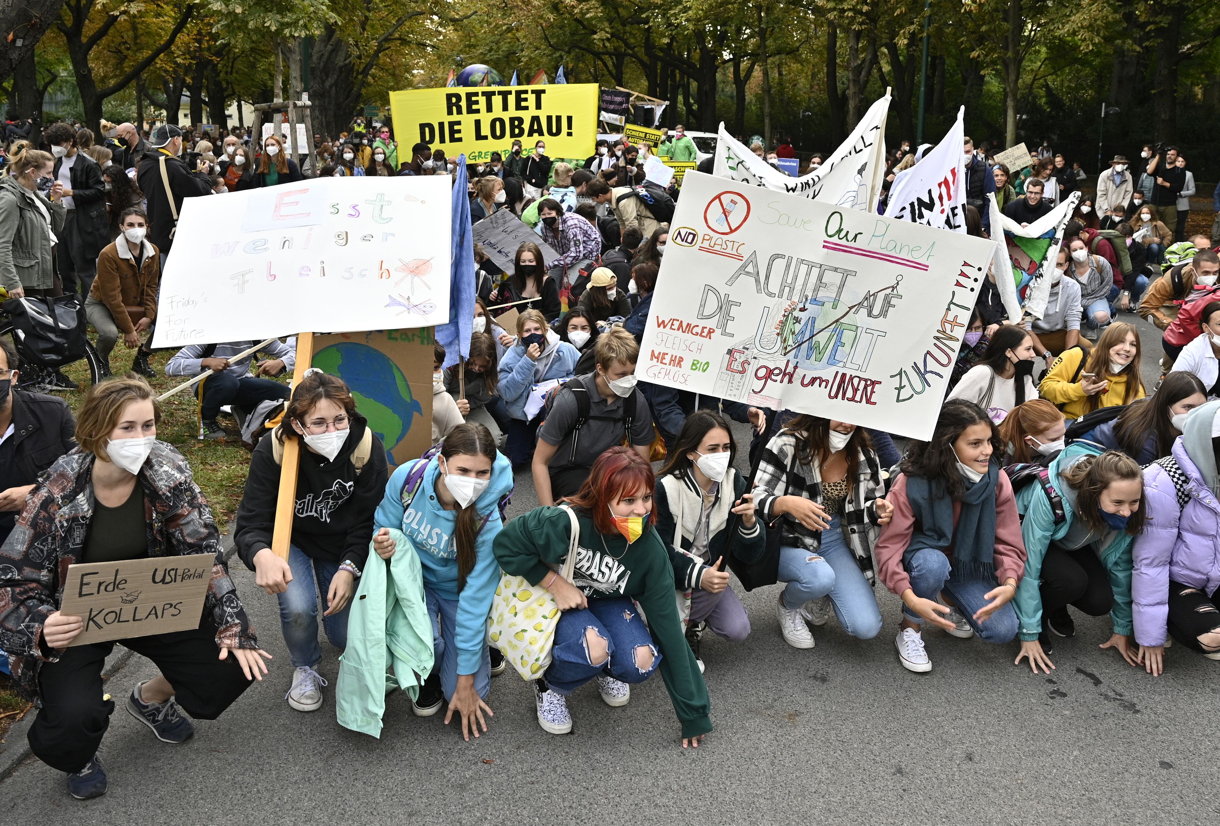 Demonstration der Plattform Fridays For Future im September 2021