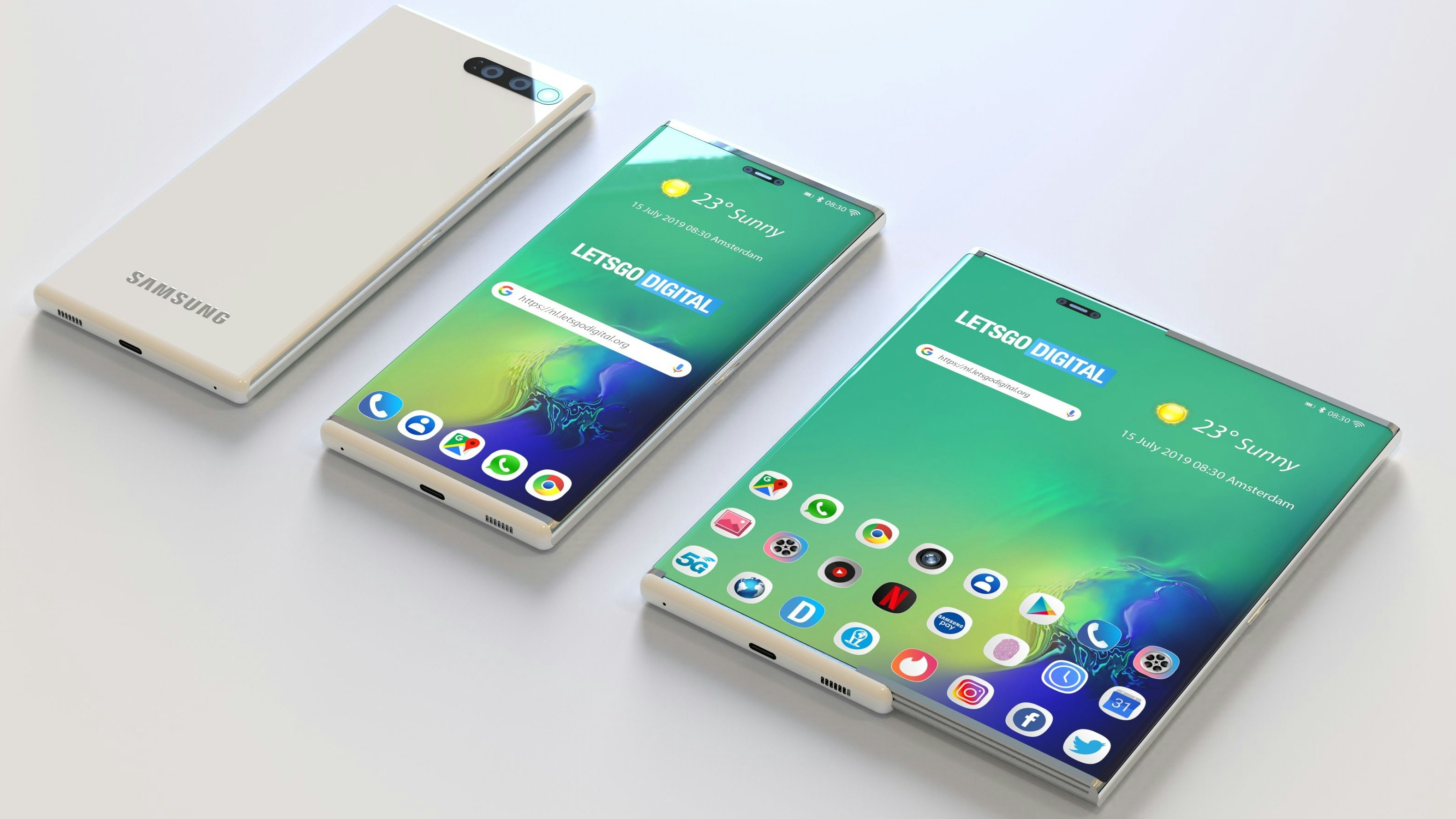 Samsung, Smartphone, aufrollbares Display