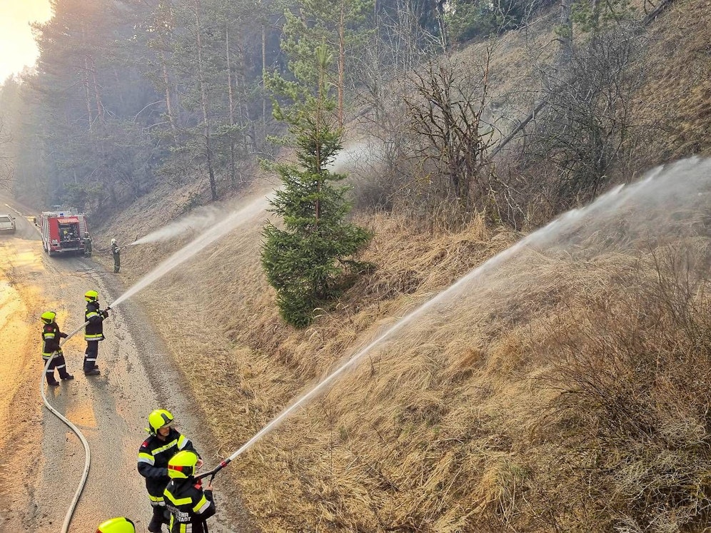 Großeinsatz bei Feuer am Tüpl Allentsteig