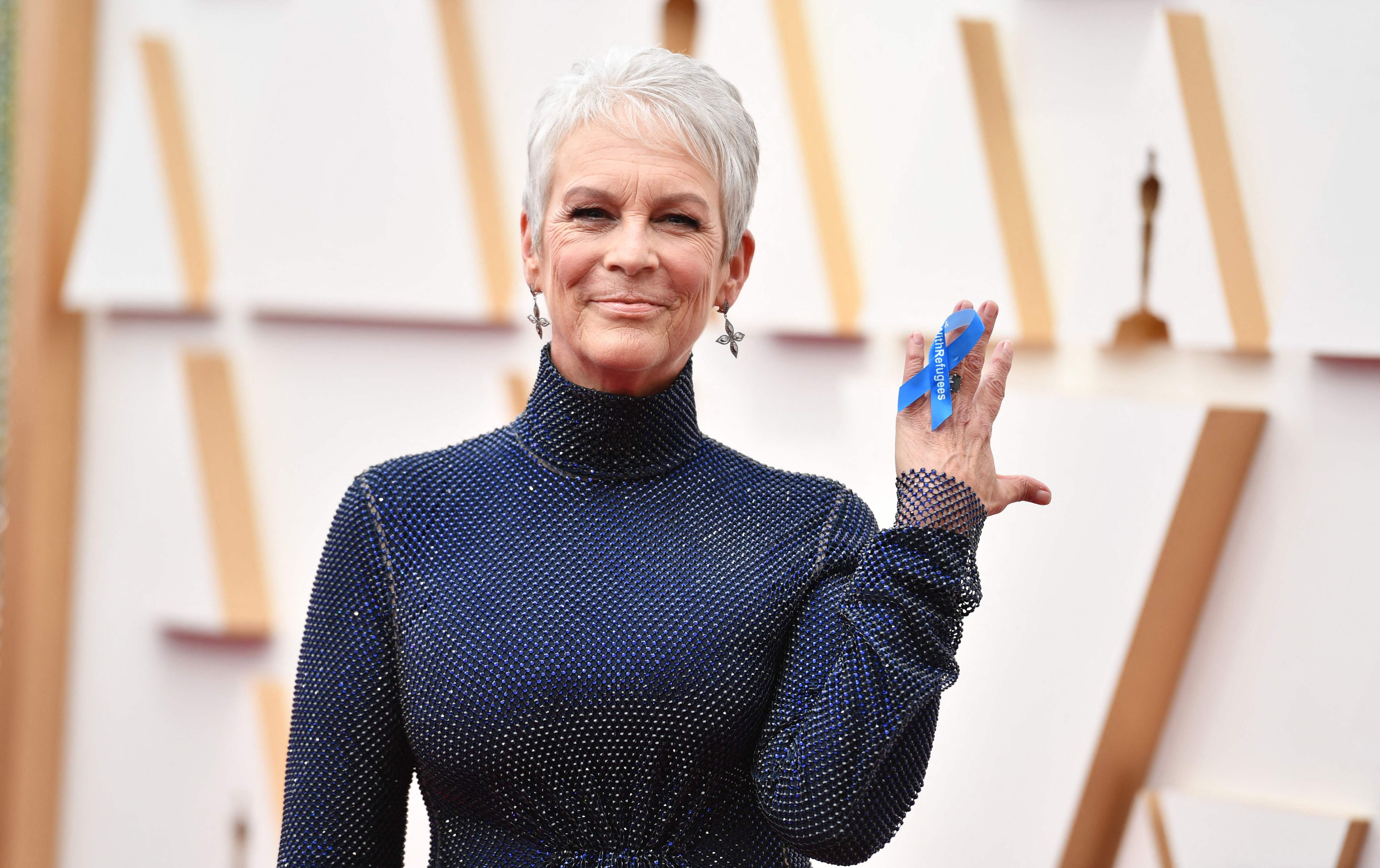 Fällt als erste mit einer Solidaritätsbekundung für die Ukraine auf: Jamie Lee Curtis.