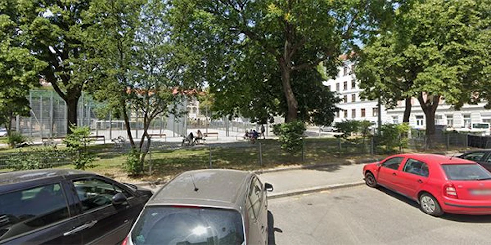 In diesem Park wurde das Opfer ins Spital geprügelt.