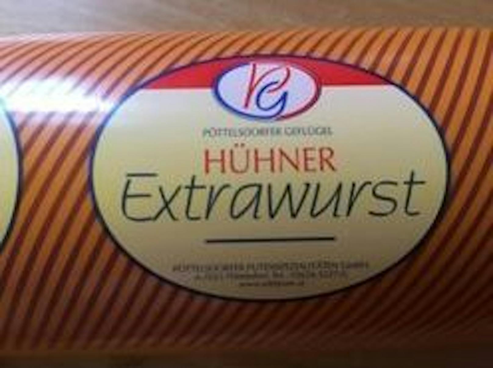 <strong>Pöttelsdorfer Geflügel</strong>&nbsp; Hühner Extrawurst&nbsp;