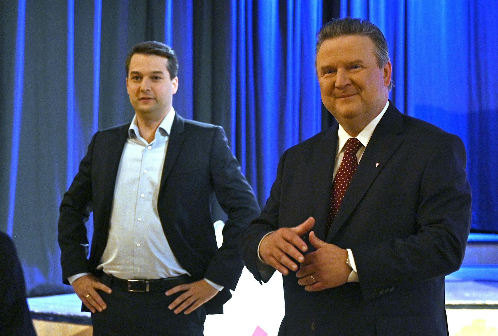 FPÖ-Stadtrat Dominik Nepp geht auf Bürgermeister Michael Ludwig (SPÖ) los.