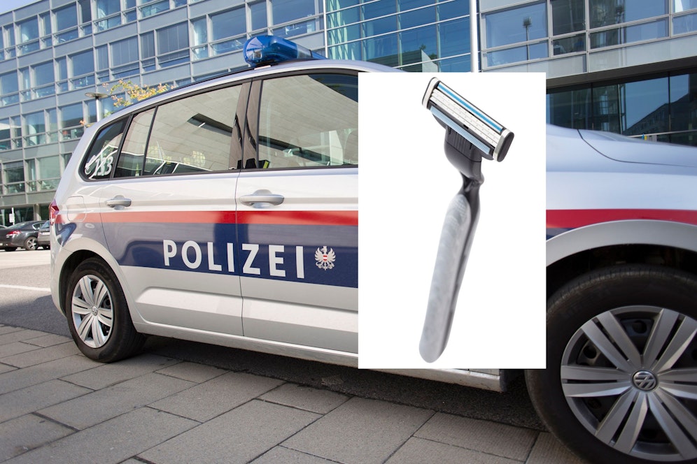 Supermarkt-Coup: 44 Packungen Rasierklingen weg, die Polizei ermittelt.