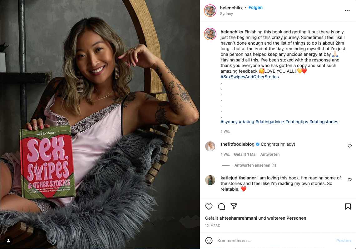 Auf einem Ausflug stellte die Autorin einen neuen 