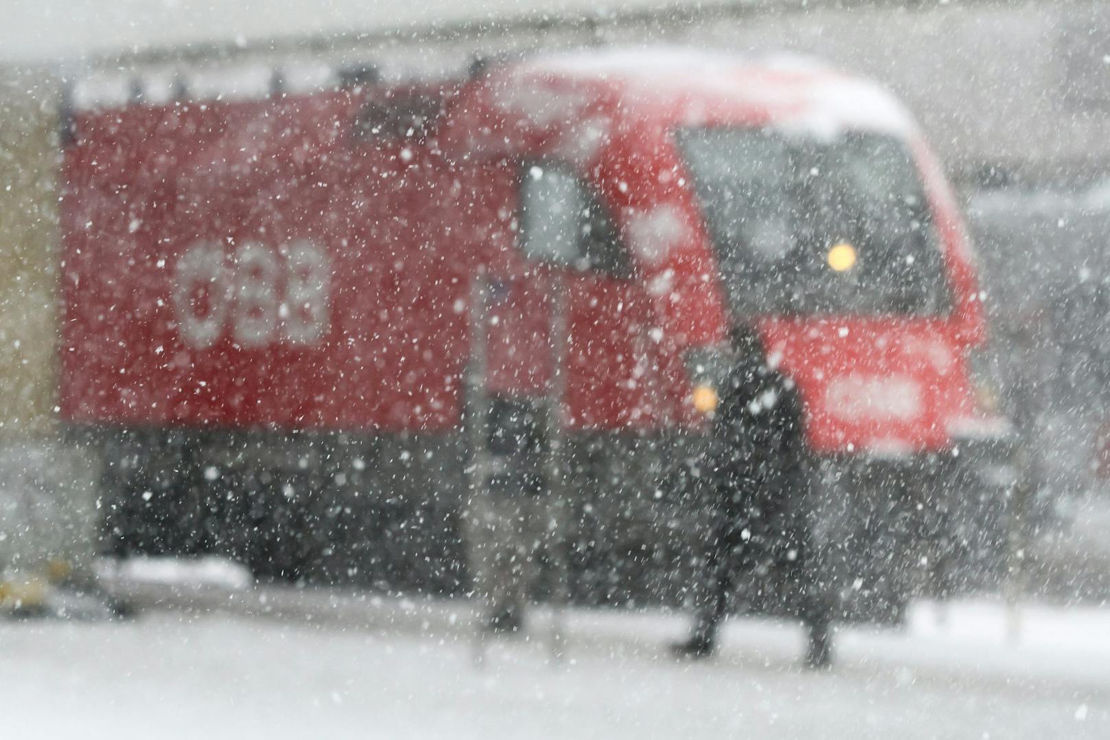Schneefall in Wien. (Symbolbild)
