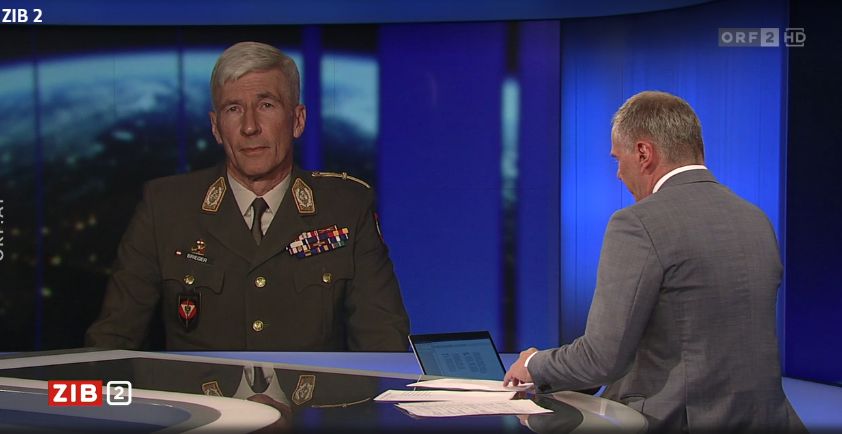 Generalstabschef Robert Brieger in der ZIB2