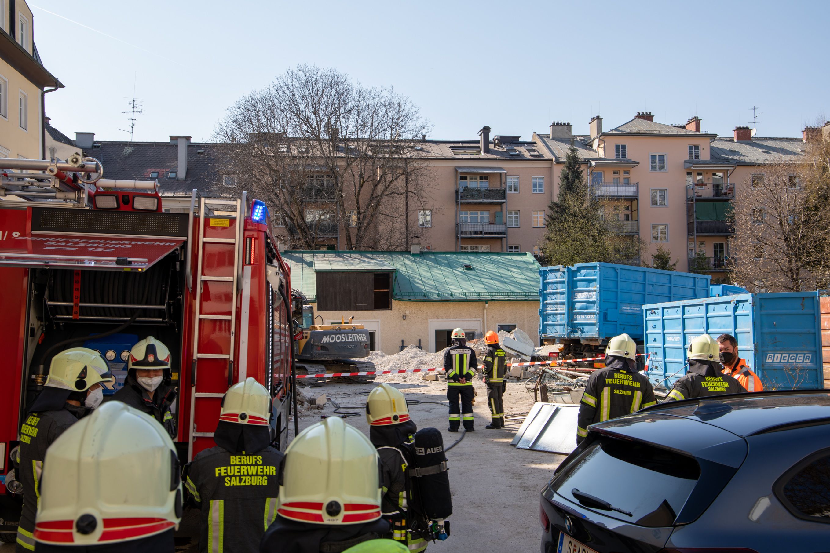 Gasgebrechen in Saint-Julien-Straße