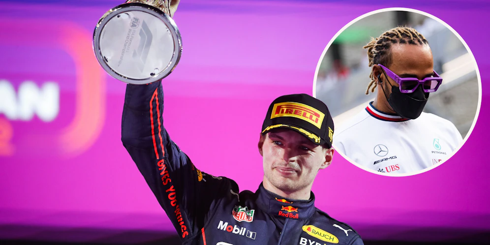 Max Verstappen und Lewis Hamilton.