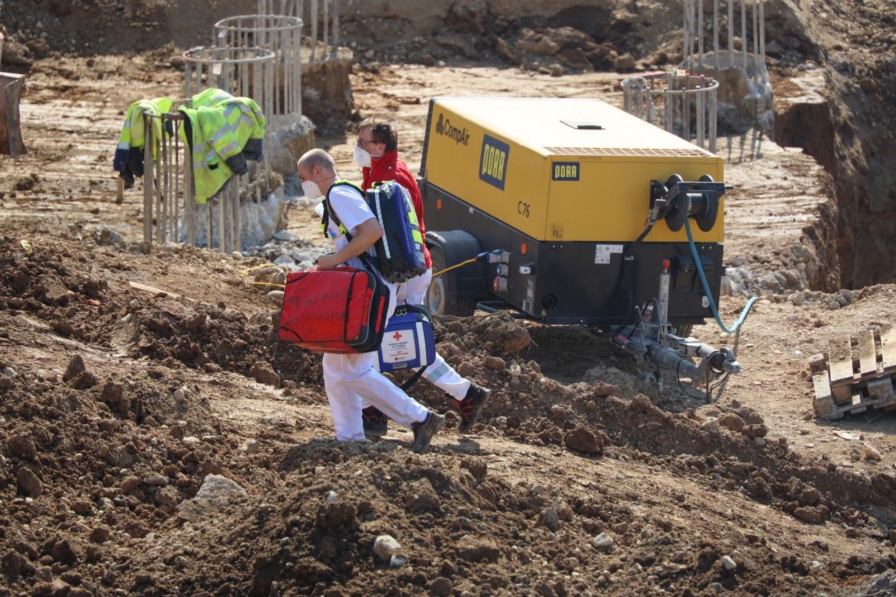 Der Mann musste notärztlich versorgt werden.