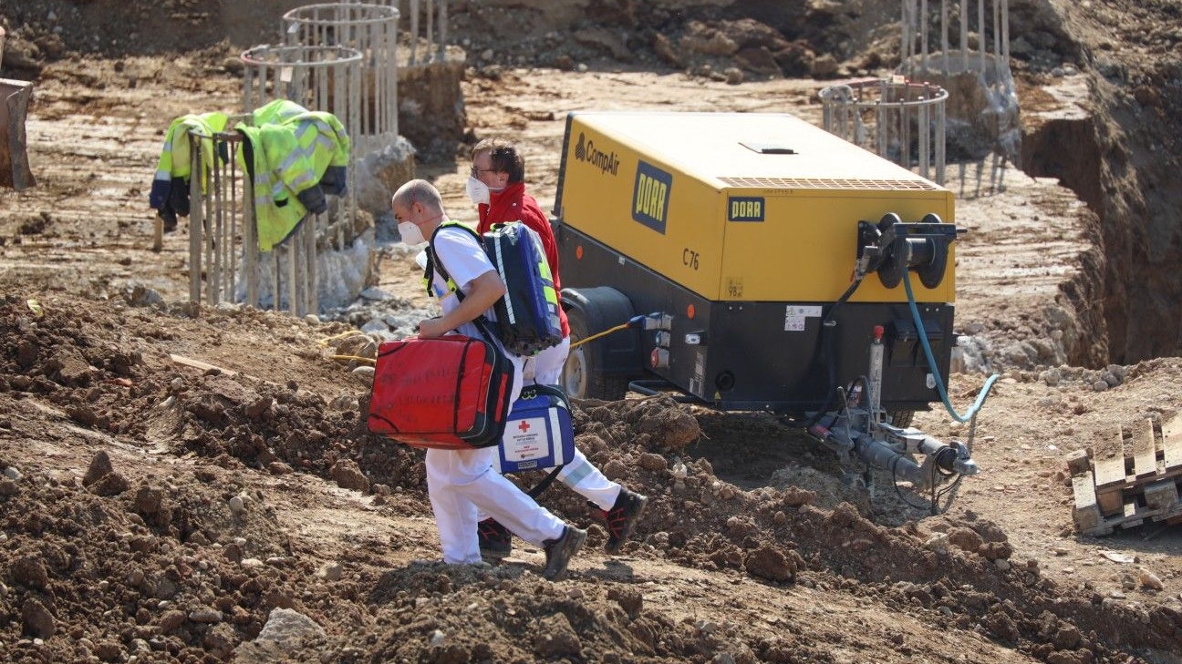 Der Mann musste notärztlich versorgt werden.
