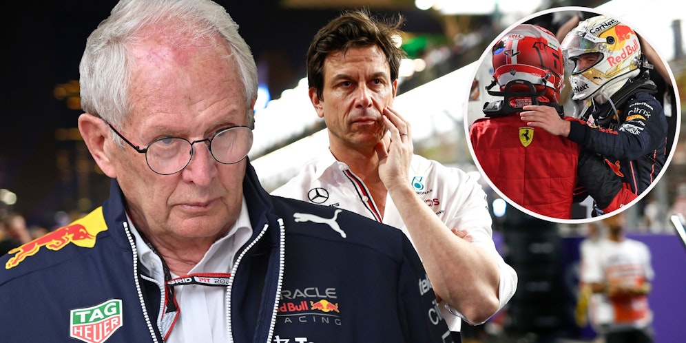 Helmut Marko freut sich über Ferrari als Gegner. Toto Wolff ist mit Mercedes außen vor.
