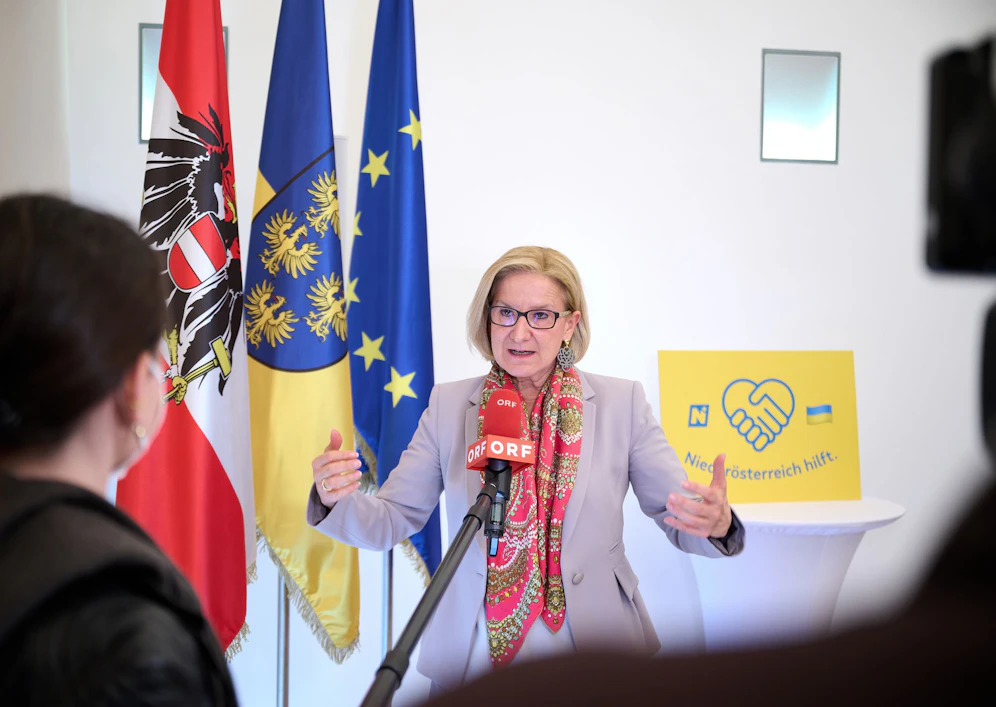 Ukraine-Krieg: Johanna Mikl-Leitner nach Lagebesprechung in Niederösterreich