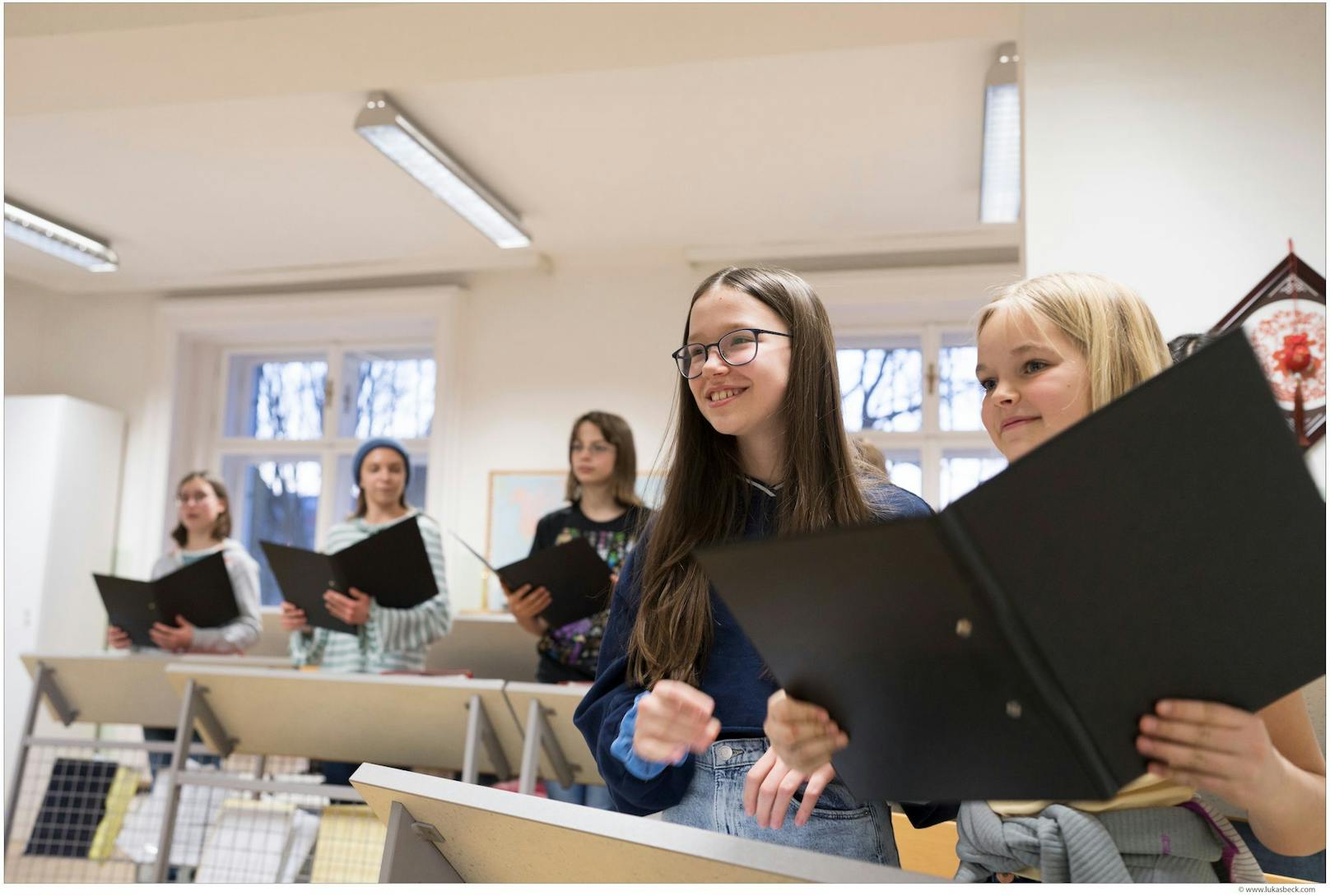 Bei der Langen Nacht der Kirchen am 10. Juni sind Wiener Chormädchen live zu hören. Dafür wird schon fleißig geübt.