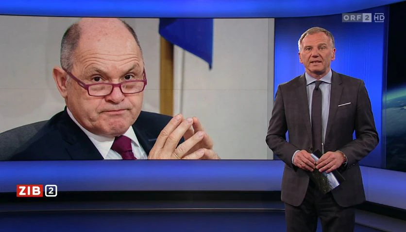 ORF-Moderator Armin Wolf am Mittwoch in der ZIB2