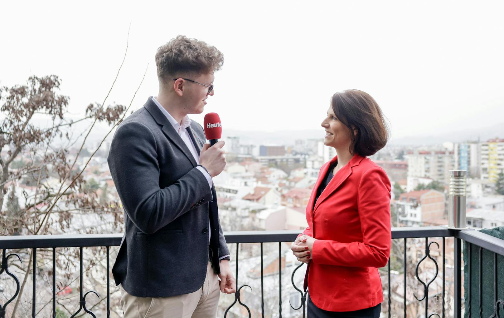 Karoline Edtstadler beim <em>"Heute"</em>-Interview mit Nicolas Kubrak.