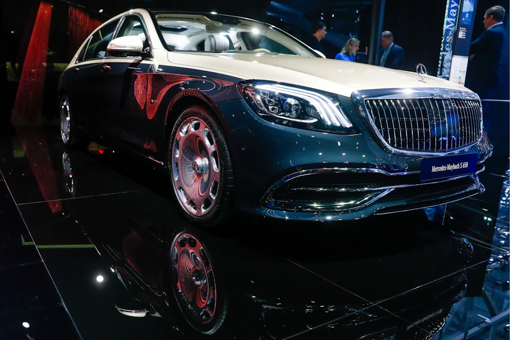 Ein Modell der Luxus-Limo auf der Genfer Autoshow 2019.&nbsp;
