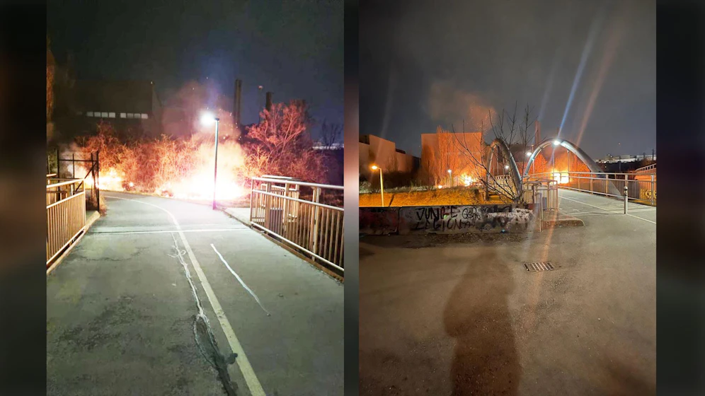 Das Feuer breitete sich innerhalb weniger Minuten rasant aus. 