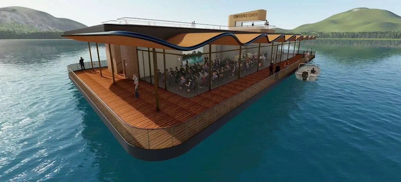 Auf dem "Schiff" sollen Kongresse, Messen und Workshops stattfinden.