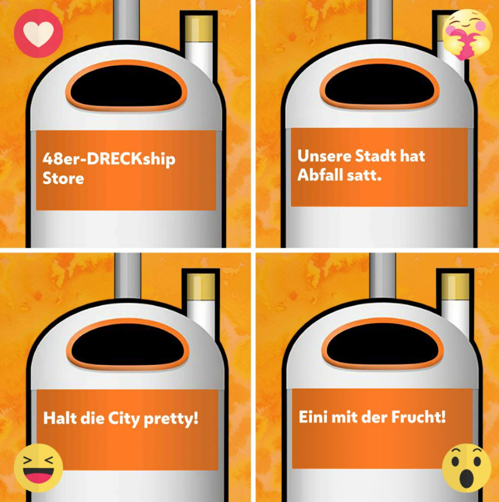 Neue Sprüche für WIens 20.800 Mistküberl gesucht: Die MA48 rief auf Facebook zum Voting auf.