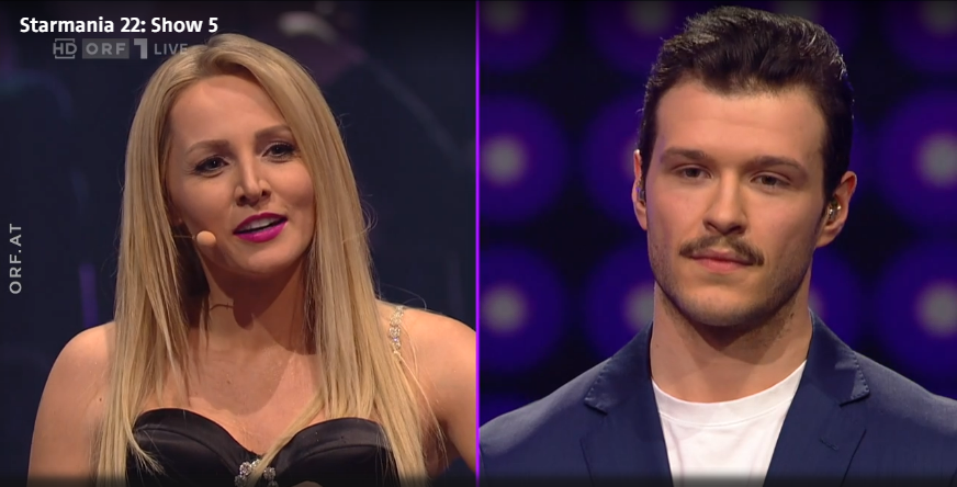 Die Sängerin dürfte wegen den feschen Herren zu "Starmania" gekommen sein.