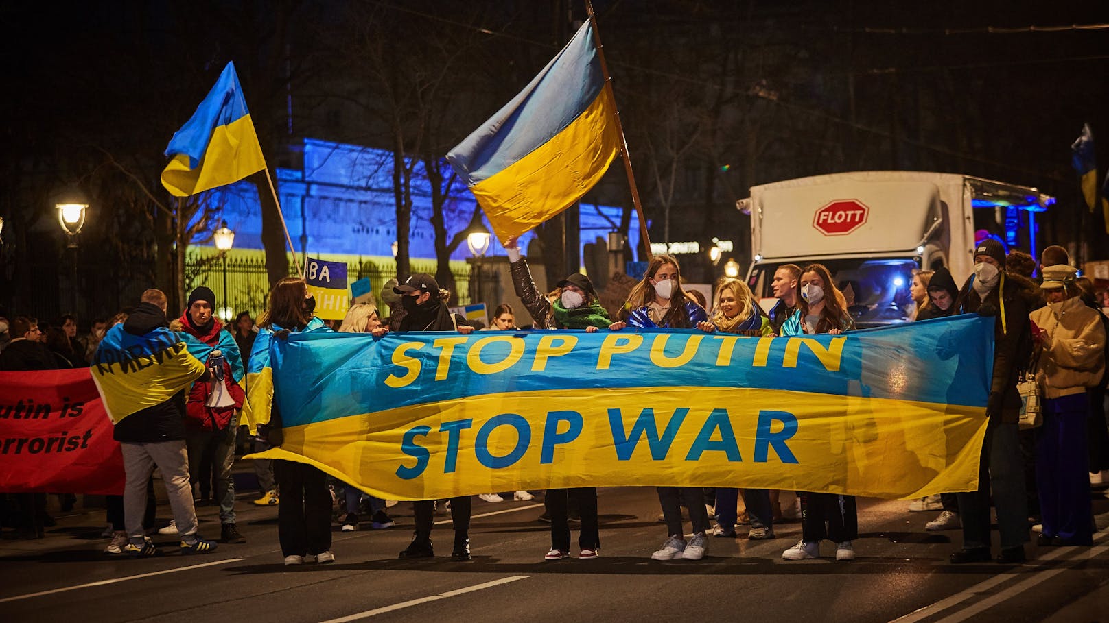 Protest gegen den Ukraine-Krieg am 20. März
