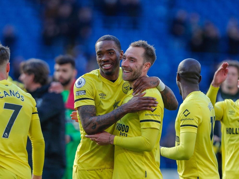 Christian Eriksen trifft auch im Trikot von Brentford. 
