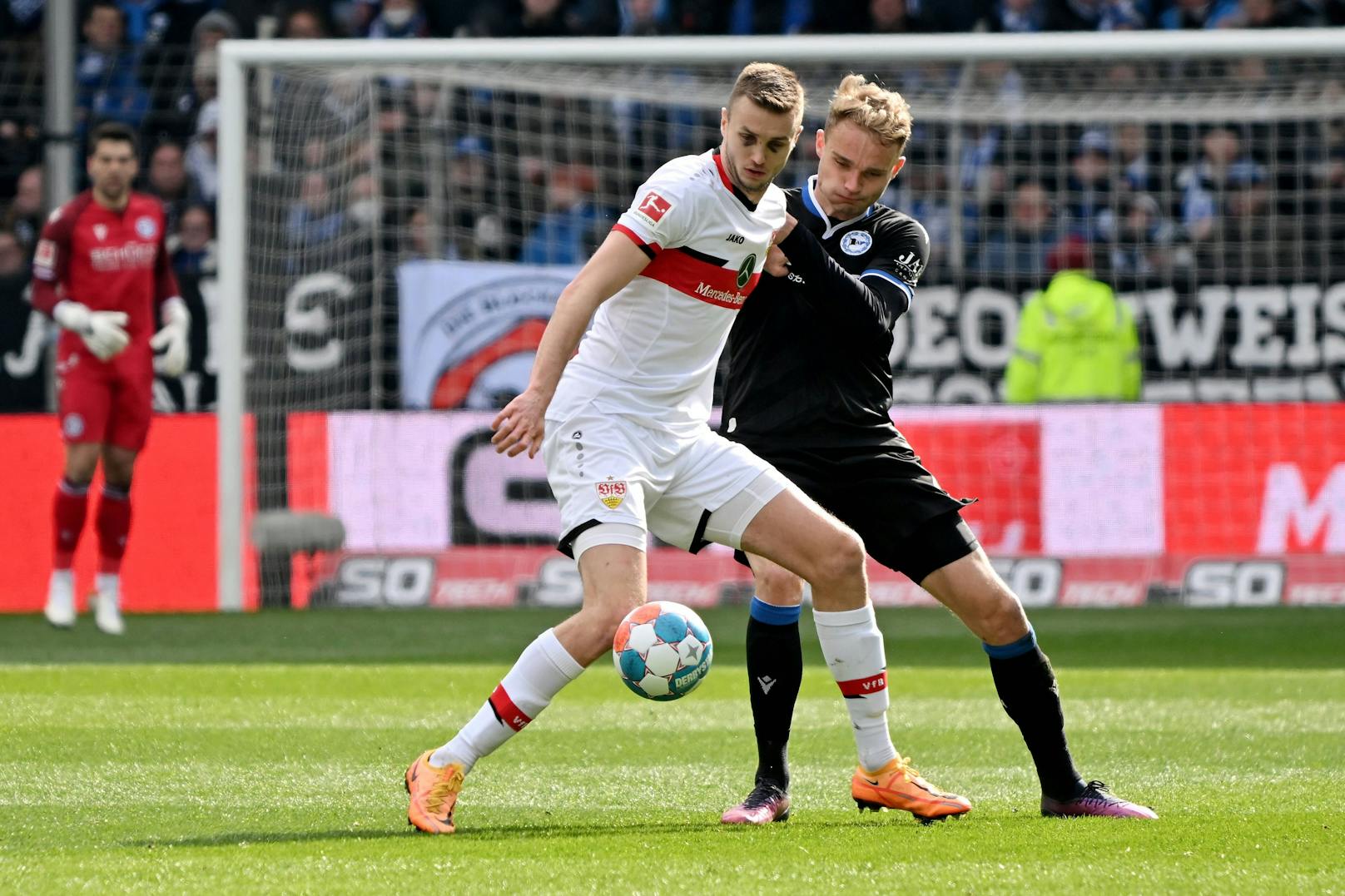 Sasa Kalajdzic verwertete gegen Arminia Bielefeld einen Elfmeter. 