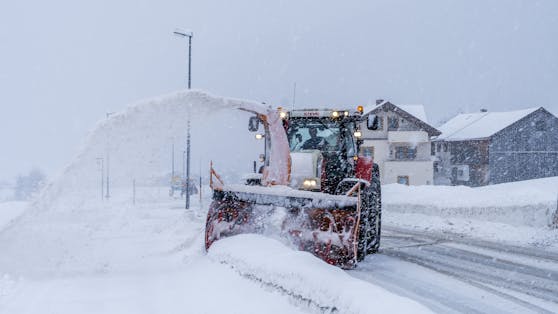 Heftige Schneefälle werden erwartet.