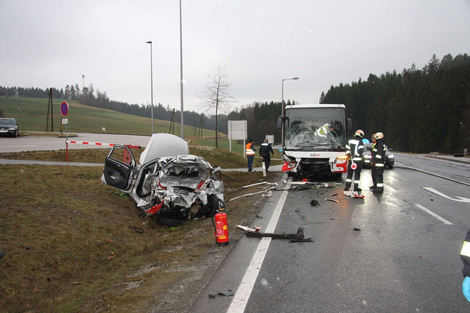 Im Mühlviertel kam es zu einem tödlichen Verkehrsunfall
