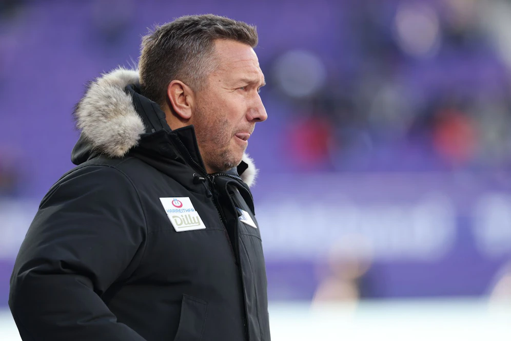 Austria-Trainer Manfred Schmid Mitte März einen Tag vor dem positiven Coronatest.