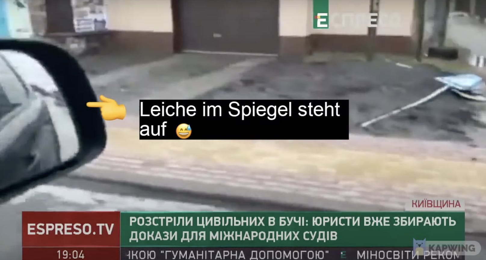 Beharrlich behaupten pro-russische Kräfte, die Leichen seien nicht echt.