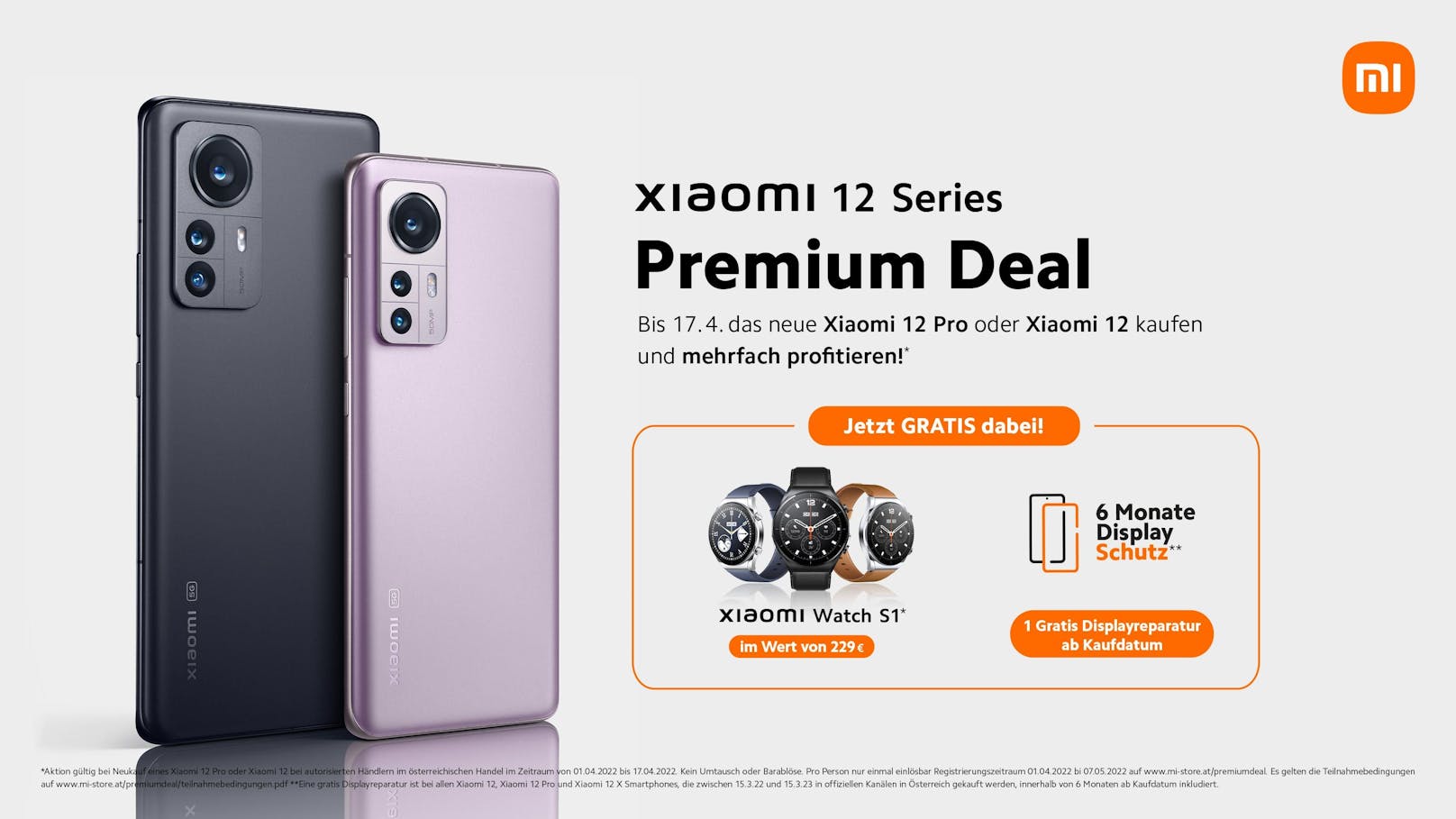 Premium-Angebot zum Sales Start der neuen Xiaomi 12 Serie.