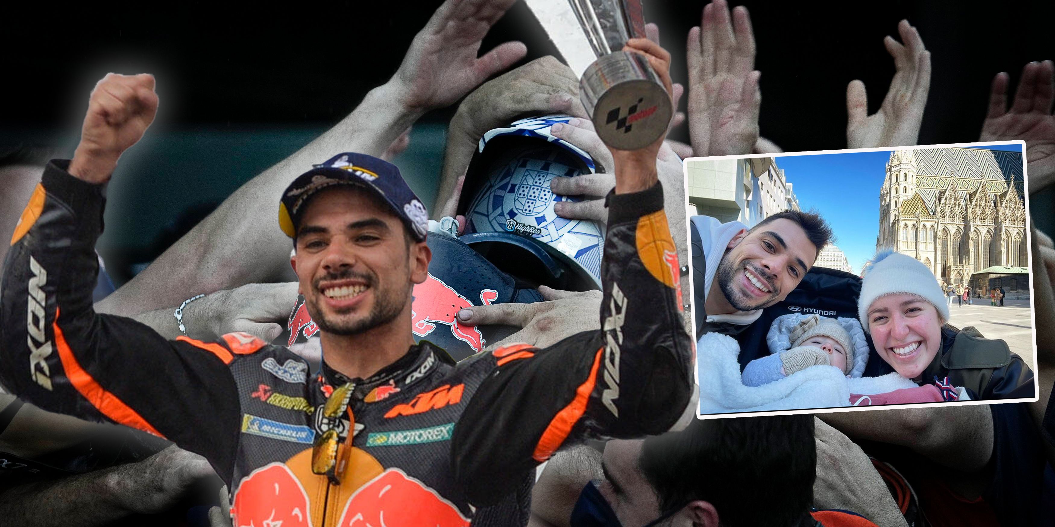 Miguel Oliveira siegt in Indonesien, tankt mit seiner Familie vor dem Stephansdom Energie.