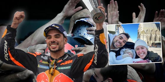 Miguel Oliveira siegt in Indonesien, tankt mit seiner Familie vor dem Stephansdom Energie.
