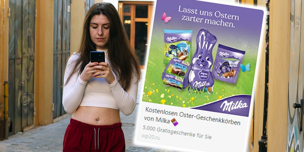 Auf Facebook kursiert ein Milka-Fake, der in die Falle lockt. Die Versender wissen oft gar nichts davon.