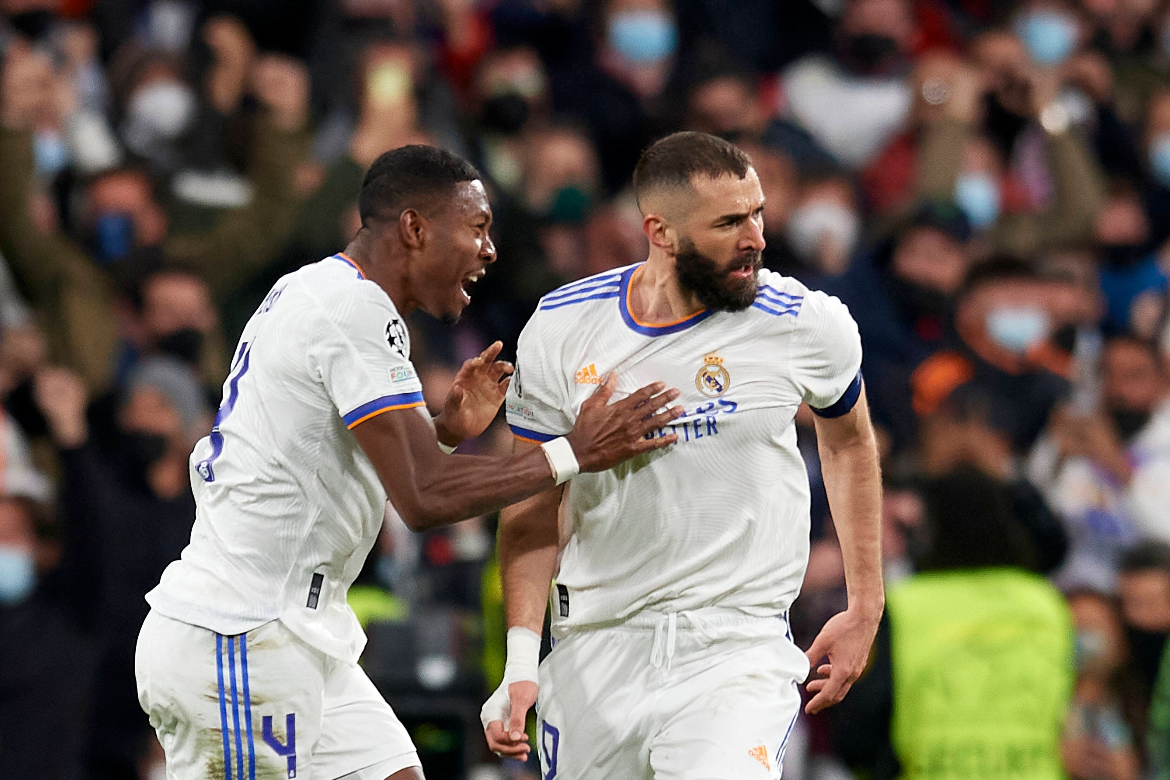 David Alaba und Karim Benzema fordern Chelsea.
