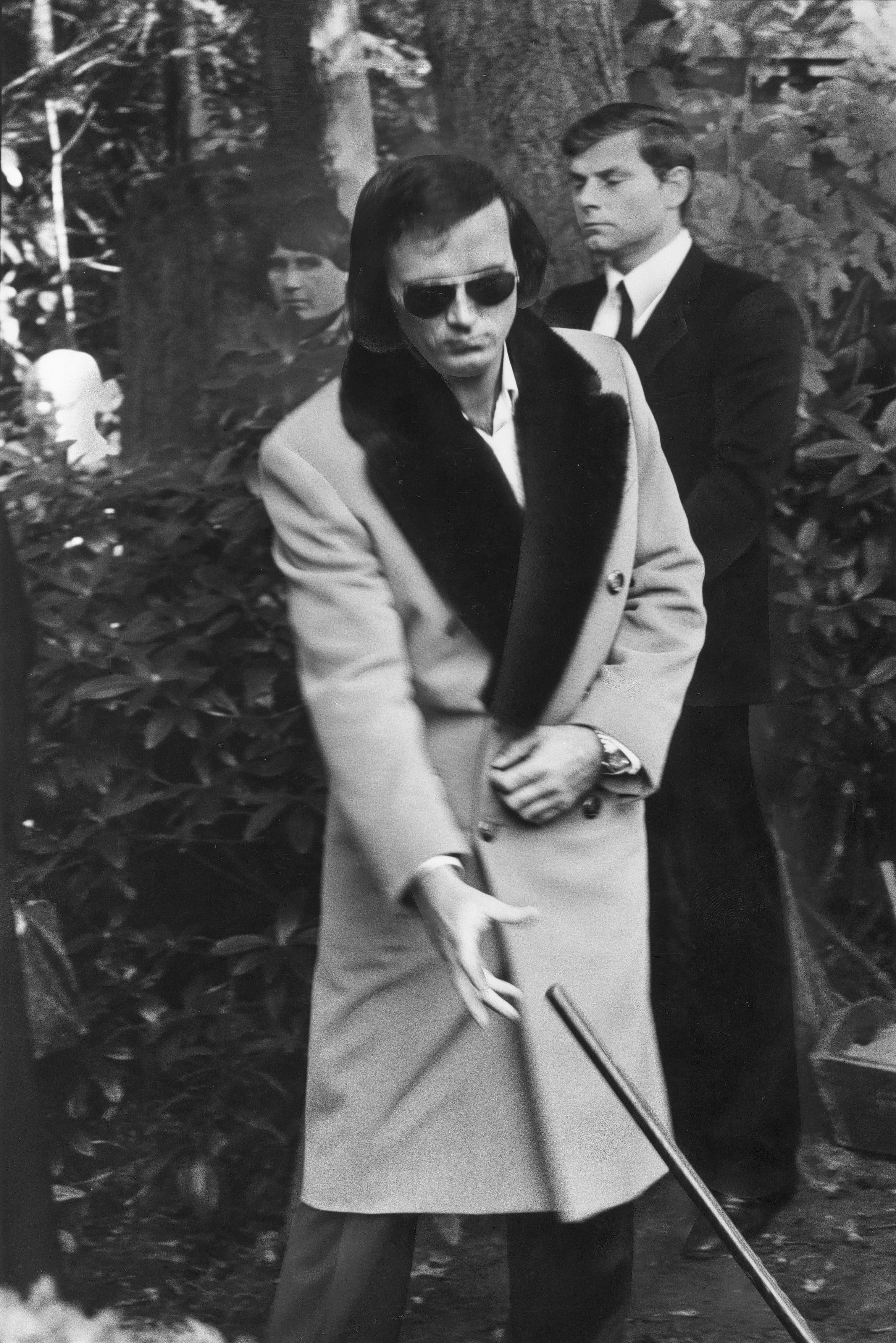 Von der Kiezgröße zum Knastbruder: Nusser 1982 bei einer Beerdigung.&nbsp;