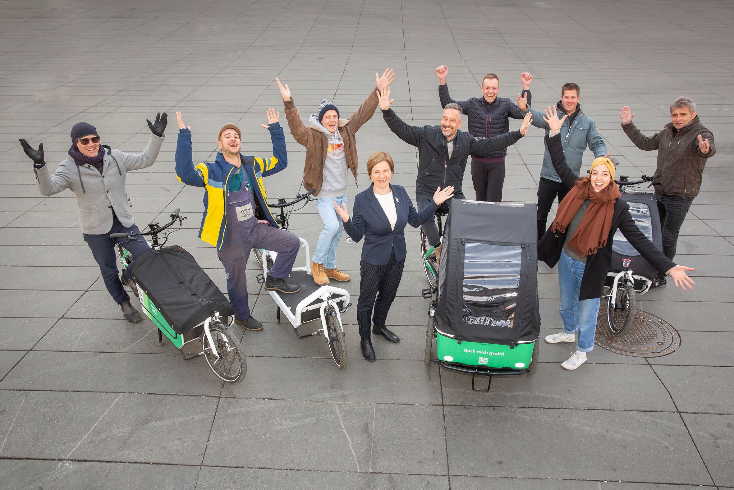 Lastenrad Holding am 03.03.2022