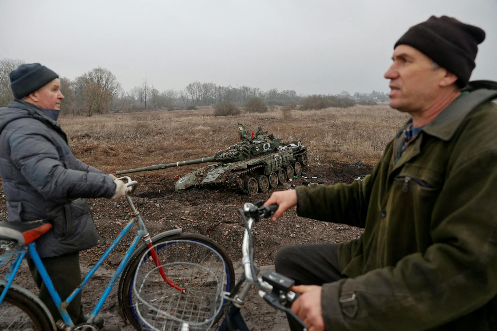 Russen-Abzug aus dem Raum Kiew: Ukraine erobert Örtchen Nowa Bassan zurück. Aufnahmen vom 1. April 2022.     