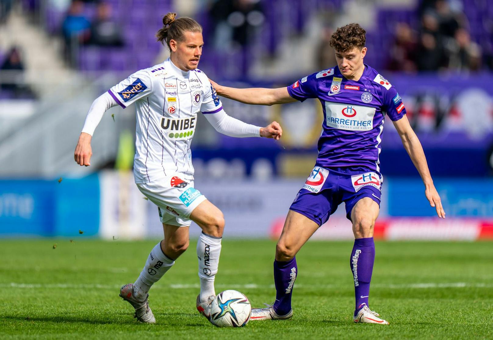 Auf dem Rumpelrasen in der Generali-Arena gab's ein 1:1 zwischen den beiden Austrias, die Klagenfurter können mit dem Remis besser leben als die Wiener