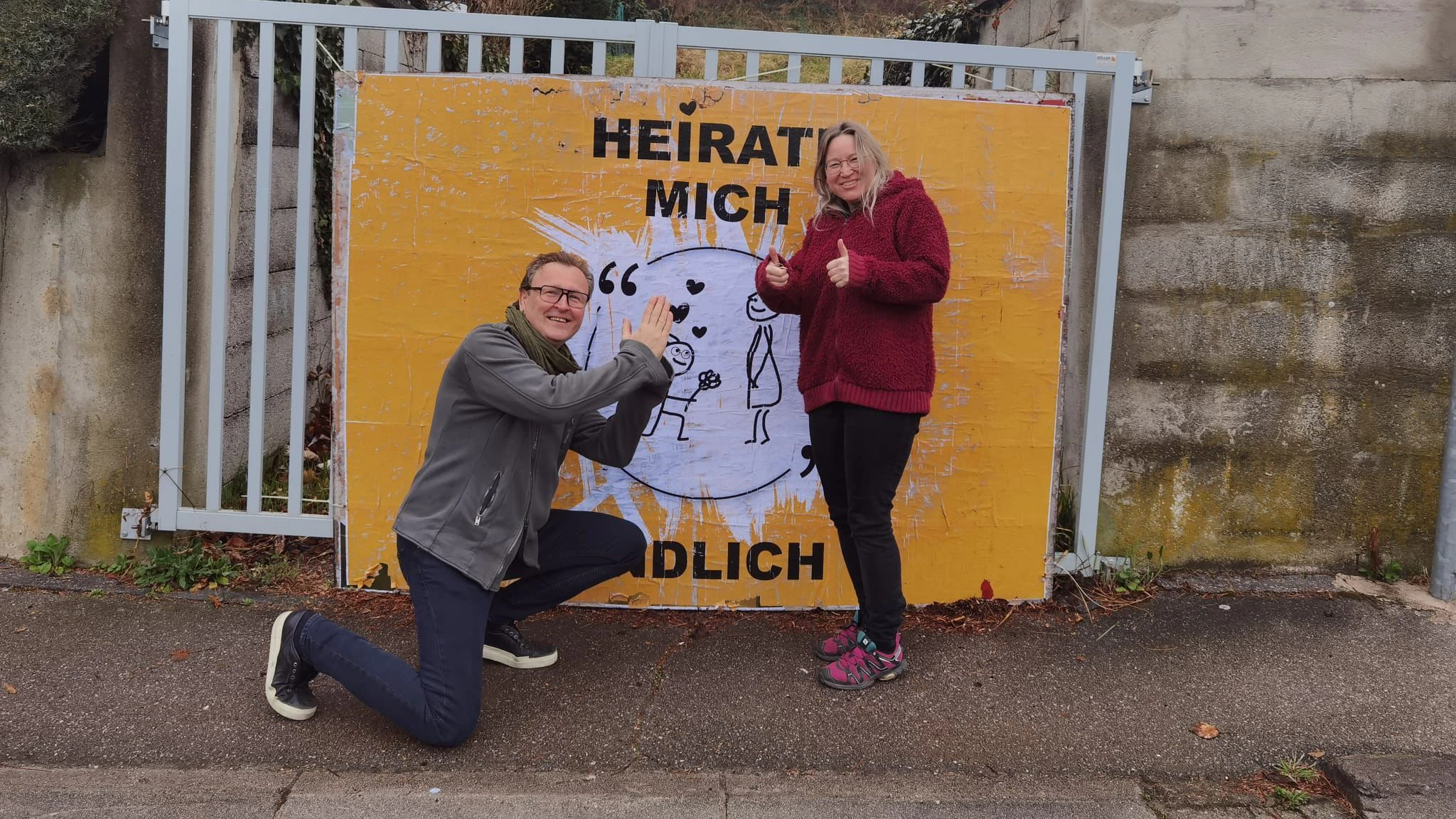 Nach 28 Jahren Liebe machte Jürgen Maubach seiner Frau Silvia Tiefenbacher einen Heiratsantrag.