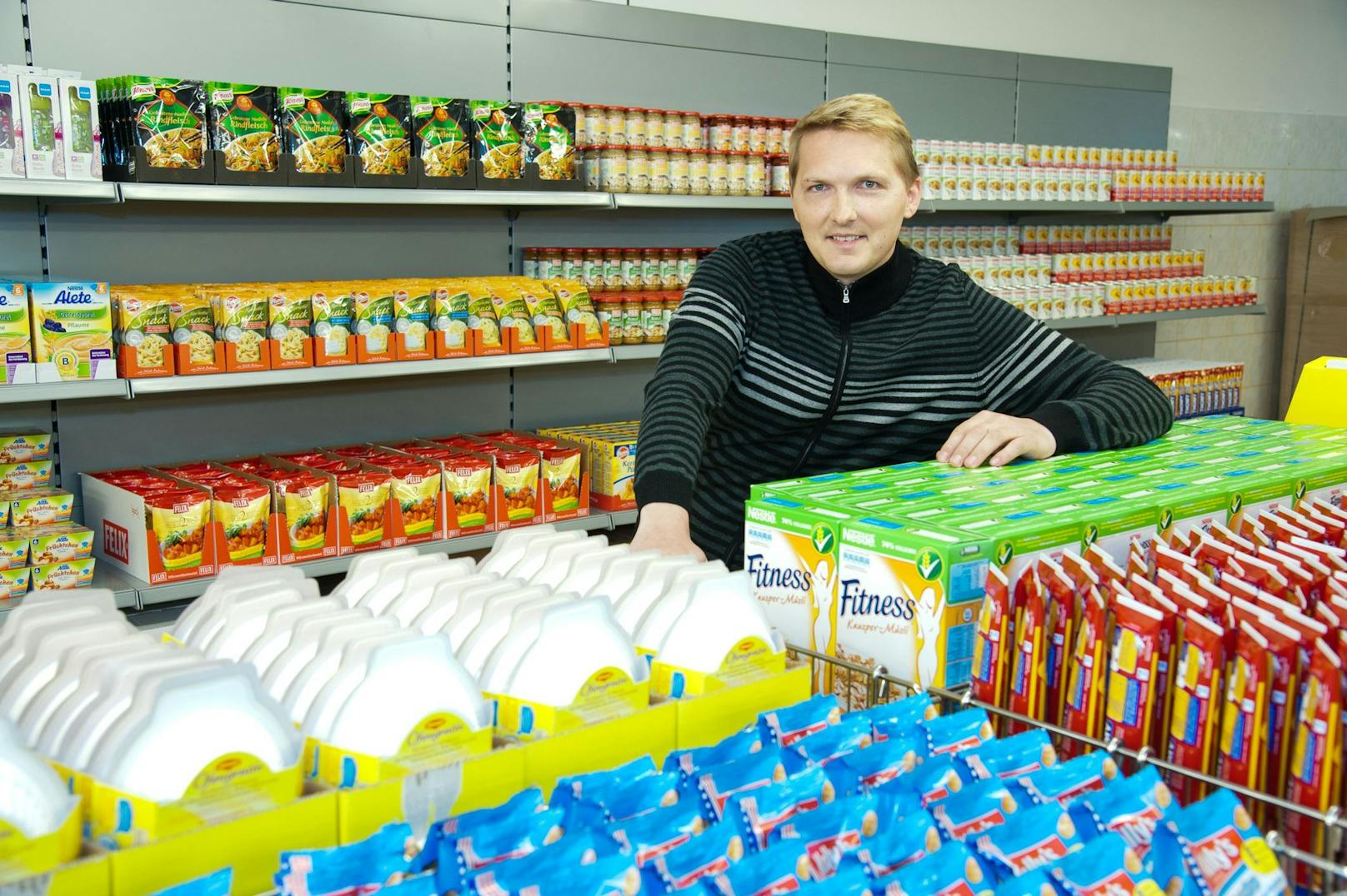 Dank Alexander Schiel können Menschen&nbsp;mit geringerem Einkommen an mittlerweile drei Standorten des Sozialmarkt Wien Lebensmittel und andere Ware um rund ein Drittel des herkömmlichen Preises einkaufen.