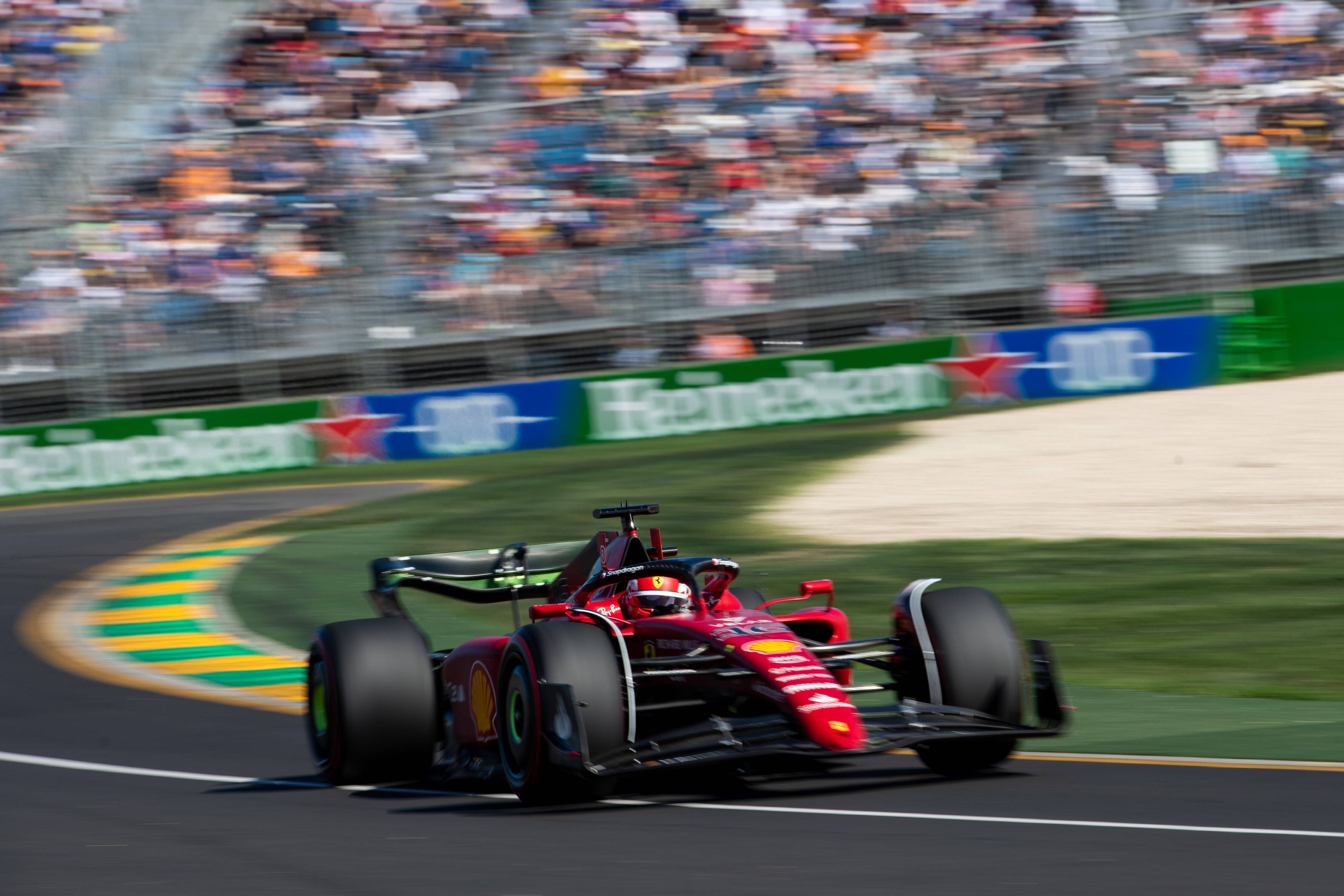 Charles Leclerc fährt in Melbourne die Bestzeit. 